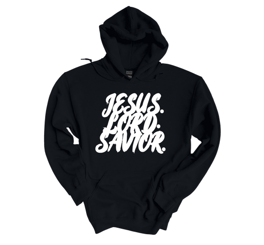 JESUS.LORD.SAVIOR. Hoodies